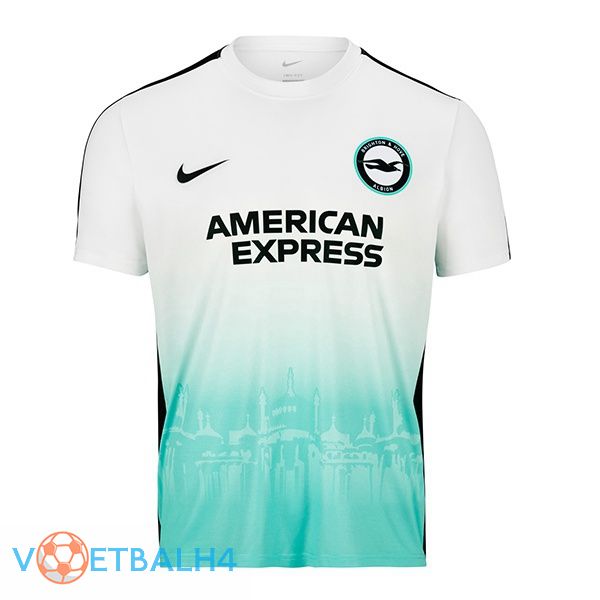 FC Brighton voetbal jersey EUFA wit groente 2023/2024