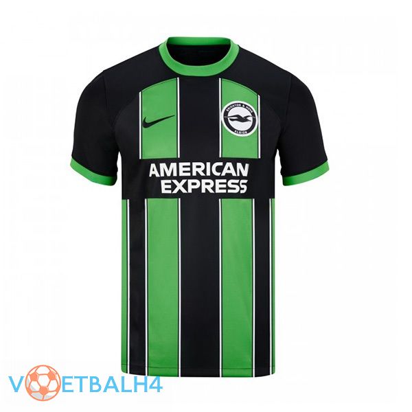 FC Brighton voetbal jersey uit groente zwart 2023/2024