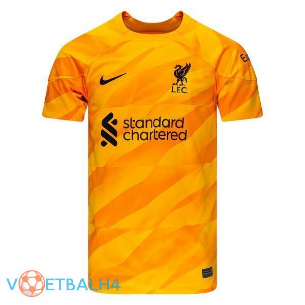 FC Liverpool doelman voetbal jersey oranje 2023/2024