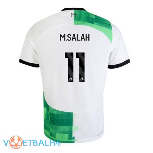 FC Liverpool (M.SALAH 11) voetbal jersey uit wit groente 2023/2024