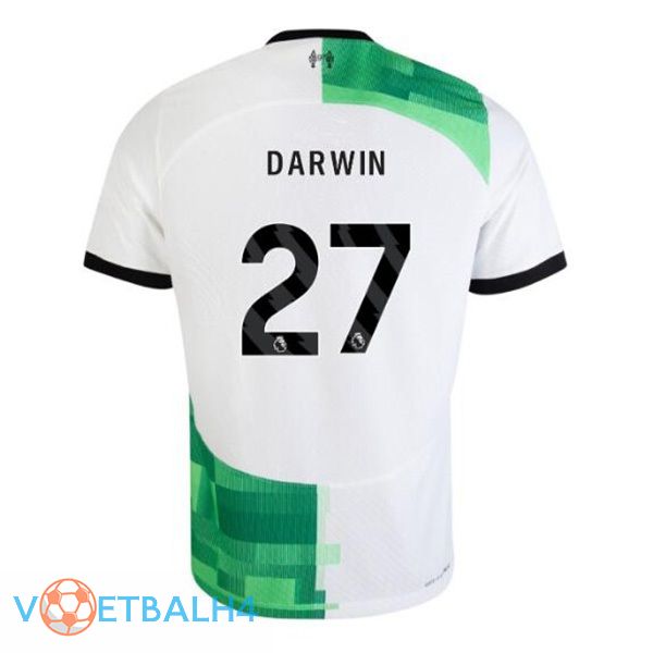 FC Liverpool (DARWIN 27) voetbal jersey uit wit groente 2023/2024