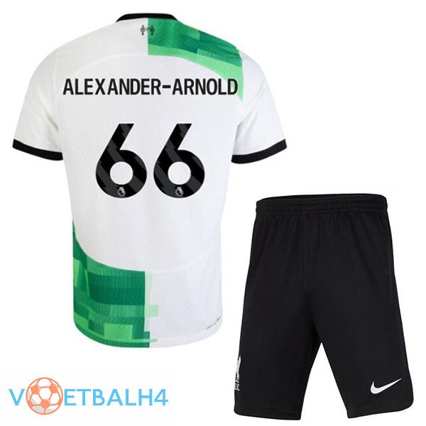 FC Liverpool (ALEXANDER-ARNOLD 66) kinderen voetbal jersey uit wit groente 2023/2024