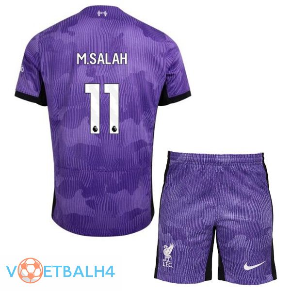 FC Liverpool (M.SALAH 11) kinderen voetbal jersey derde paars 2023/2024