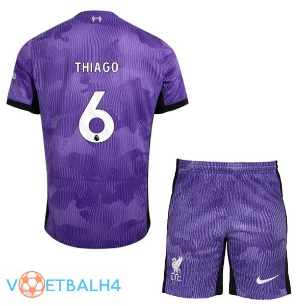 FC Liverpool (THIAGO 6) kinderen voetbal jersey derde paars 2023/2024