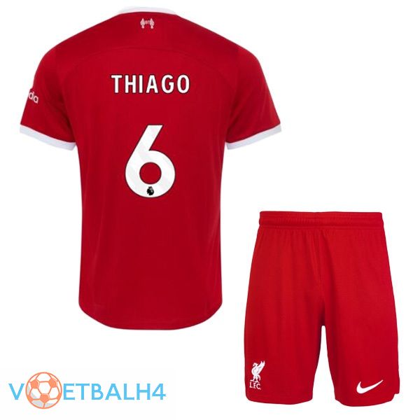 FC Liverpool (THIAGO 6) kinderen voetbal jersey thuis rood 2023/2024