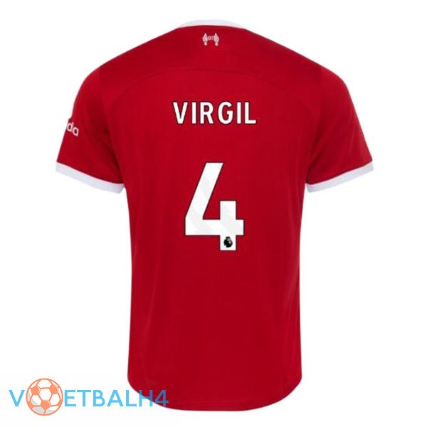 FC Liverpool (VIRGIL 4) voetbal jersey thuis rood 2023/2024