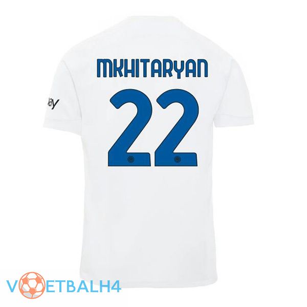 Inter Milan (MKHITARYAN 22) uit voetbal jersey wit 2023/2024