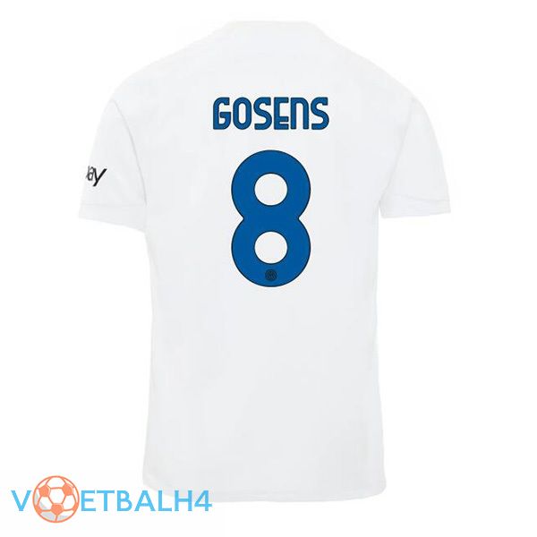 Inter Milan (GOSENS 8) uit voetbal jersey wit 2023/2024