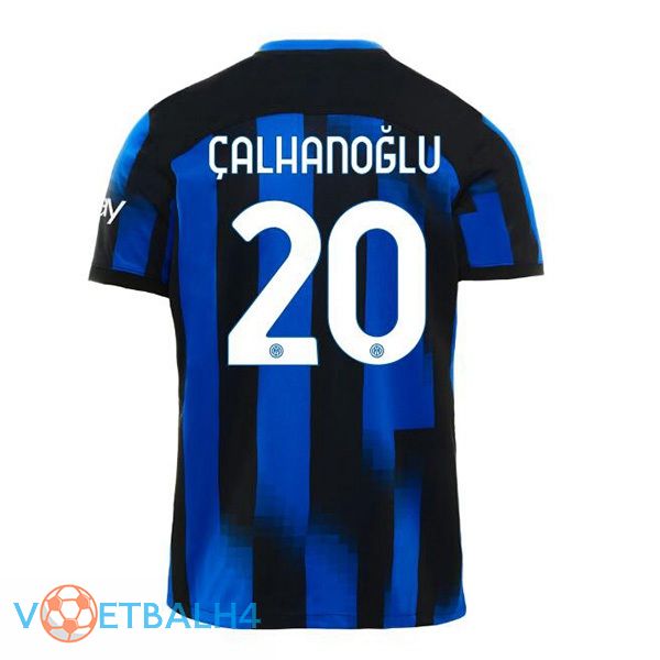 Inter Milan (ÇALHANOĞLU 20) thuis voetbal jersey blauw 2023/2024