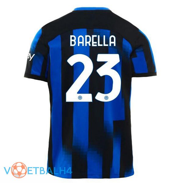 Inter Milan (BARELLA 23) thuis voetbal jersey blauw 2023/2024