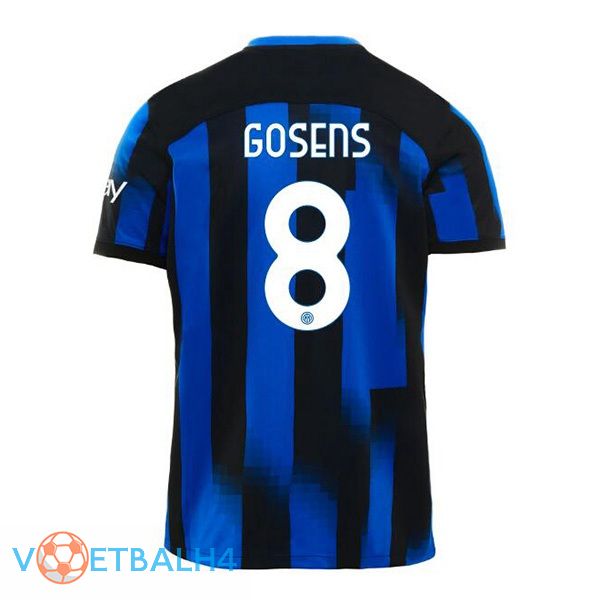 Inter Milan (GOSENS 8) thuis voetbal jersey blauw 2023/2024