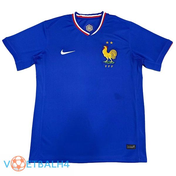 Frankrijk voetbal jersey thuis blauw Version Fuite UEFA Euro 2024