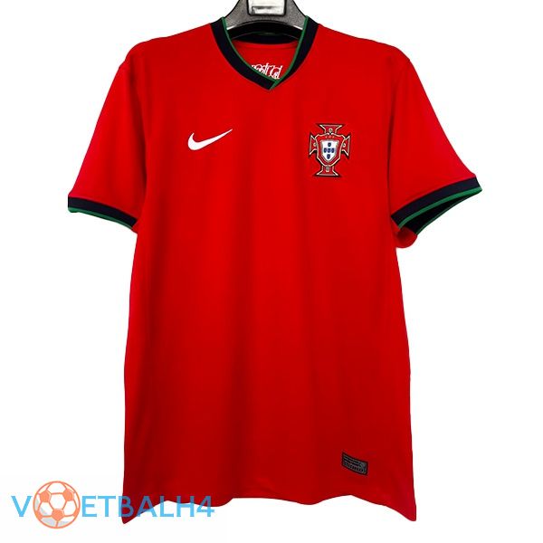 Portugal voetbal jersey thuis rood Version Fuite UEFA Euro 2024