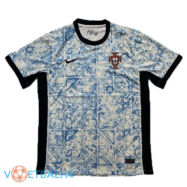 Portugal voetbal jersey uit wit blauw Version Fuite UEFA Euro 2024