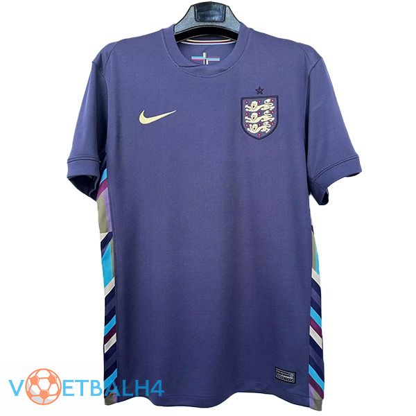 Engeland voetbal jersey uit paars Version Fuite UEFA Euro 2024