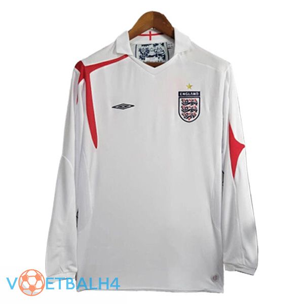 Engeland Retro thuis voetbal jersey lange mouw2005