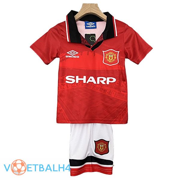 Manchester United Retro kinderen thuis voetbal jersey 1994/1996