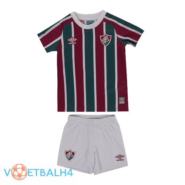 Fluminense jersey thuis kinderen groente rood 2022/2023