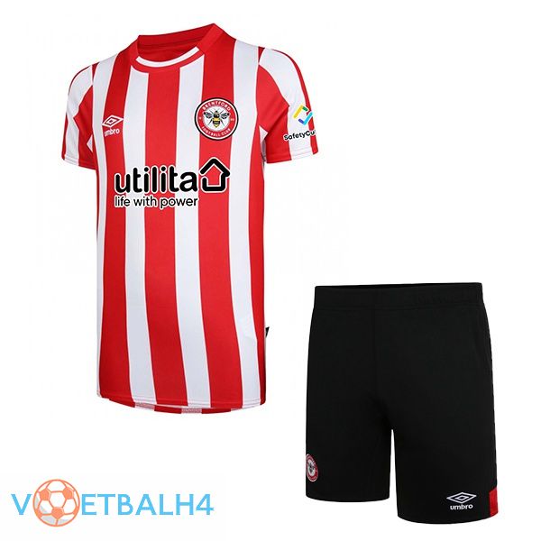 Brentford FC kinderen thuis rood wit jersey 2022/2023