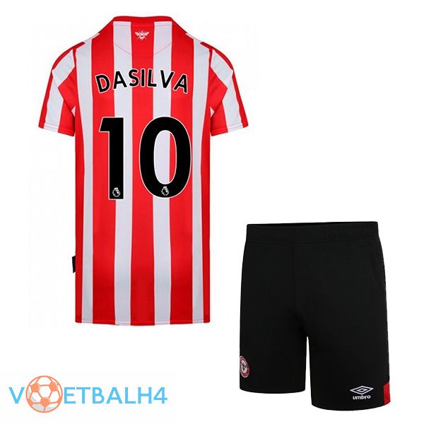 Brentford FC (DASILVA 10) kinderen thuis rood wit jersey 2022/2023