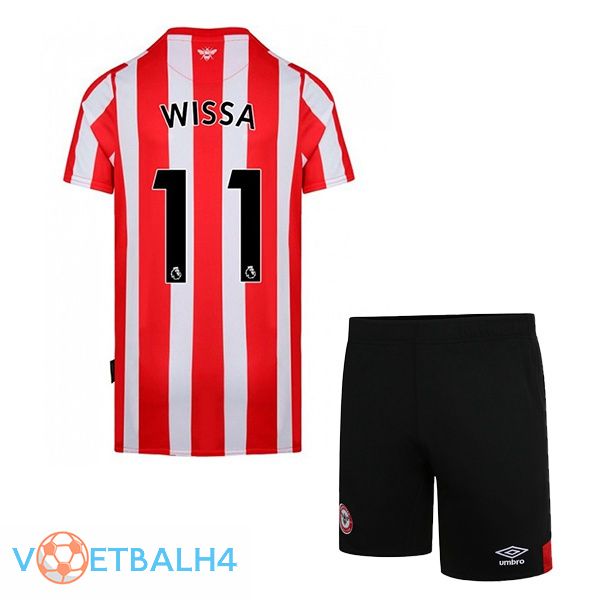 Brentford FC (WISSA 11) kinderen thuis rood wit jersey 2022/2023