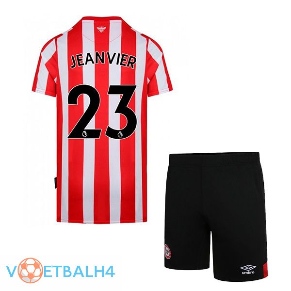 Brentford FC (JEANVIER 23) kinderen thuis rood wit jersey 2022/2023