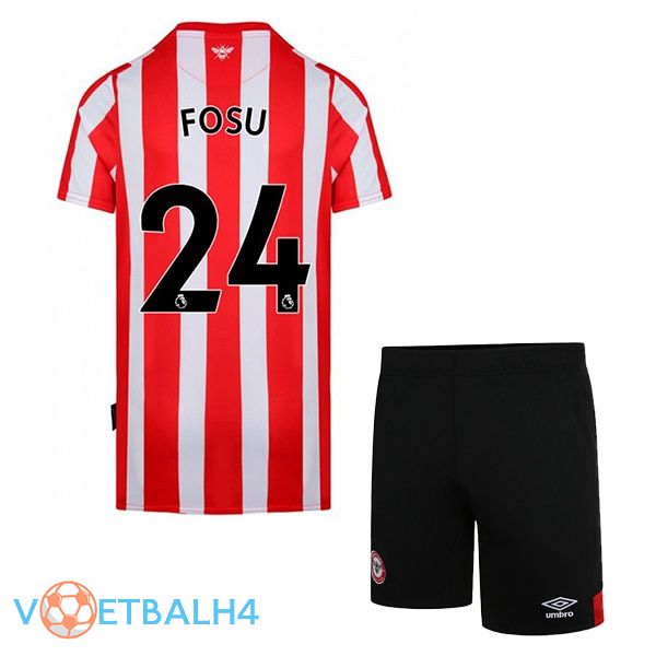 Brentford FC (FOSU 24) kinderen thuis rood wit jersey 2022/2023