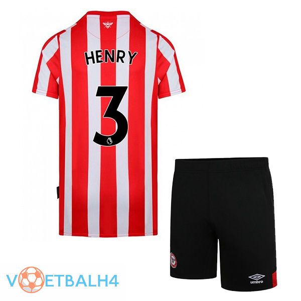 Brentford FC (HENRY 3) kinderen thuis rood wit jersey 2022/2023