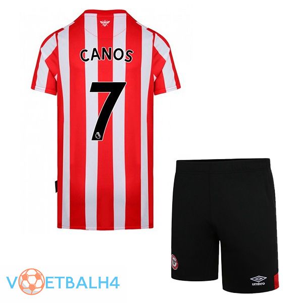 Brentford FC (CANOS 7) kinderen thuis rood wit jersey 2022/2023