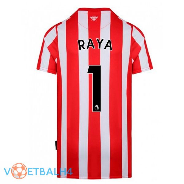 Brentford FC (RAYA 1) thuis rood wit jersey 2022/2023