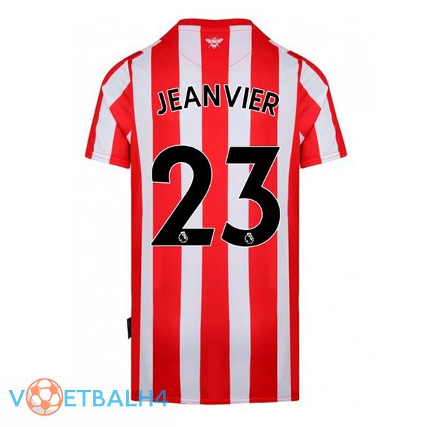 Brentford FC (JEANVIER 23) thuis rood wit jersey 2022/2023