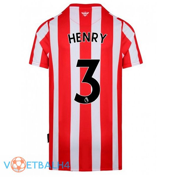 Brentford FC (HENRY 3) thuis rood wit jersey 2022/2023