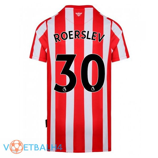 Brentford FC (ROERSLEV 30) thuis rood wit jersey 2022/2023