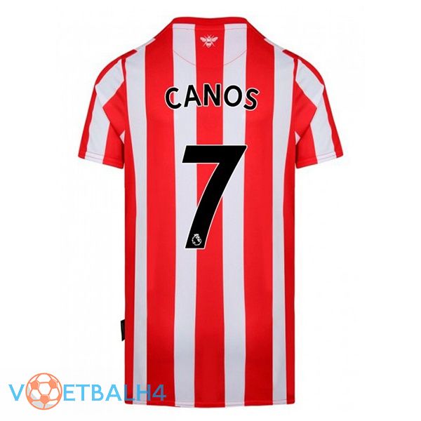 Brentford FC (CANOS 7) thuis rood wit jersey 2022/2023