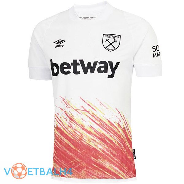 West Ham voetbal jerseys derde wit rood 2022-2023