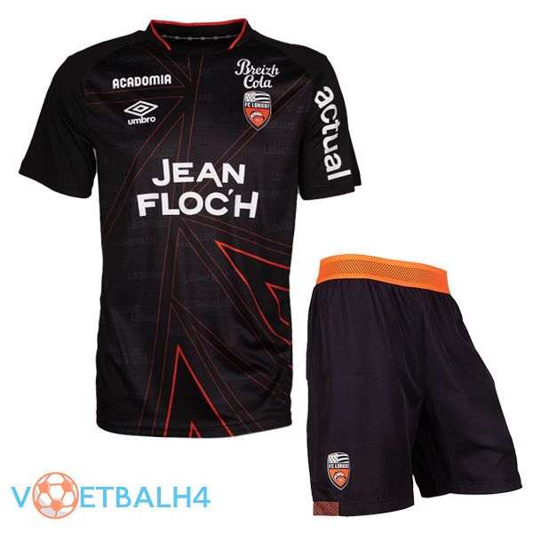 FC Lorient kinderen uit voetbal jersey zwart 2023/2024