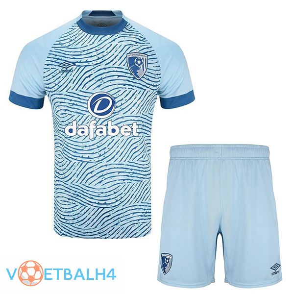 AFC Bournemouth kinderen uit voetbal jersey blauw 2023/2024