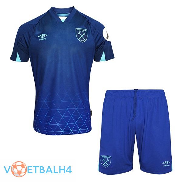 West Ham kinderen voetbal jersey derde blauw 2023/2024