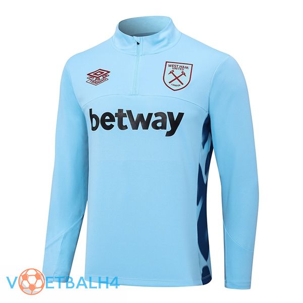 West Ham Training Sweatshirt blauw 2023/2024