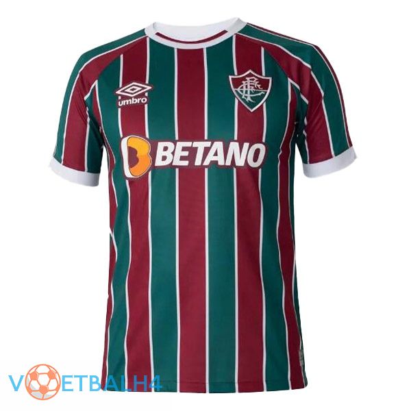 Fluminense voetbal jersey thuis rood groente 2023/2024