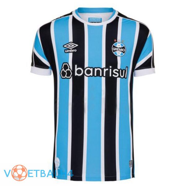 Gremio voetbal jersey thuis zwart blauw 2023/2024