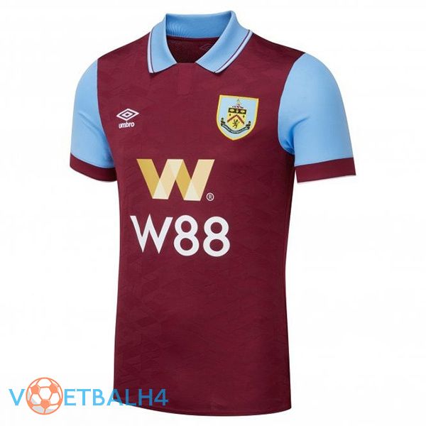 Burnley voetbal jersey thuis rood 2023/2024