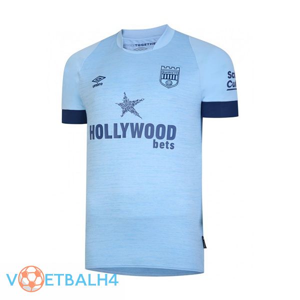 Brentford FC voetbal jersey uit blauw 2023/2024