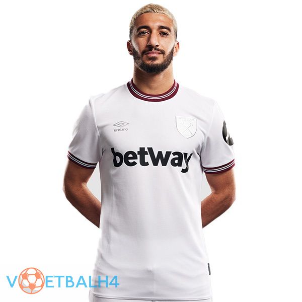 West Ham uit voetbal jersey wit 2023/2024