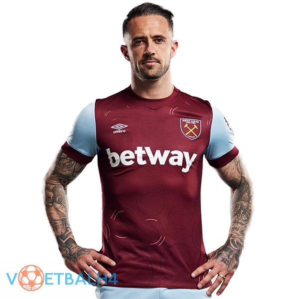 West Ham voetbal jersey thuis rood 2023/2024