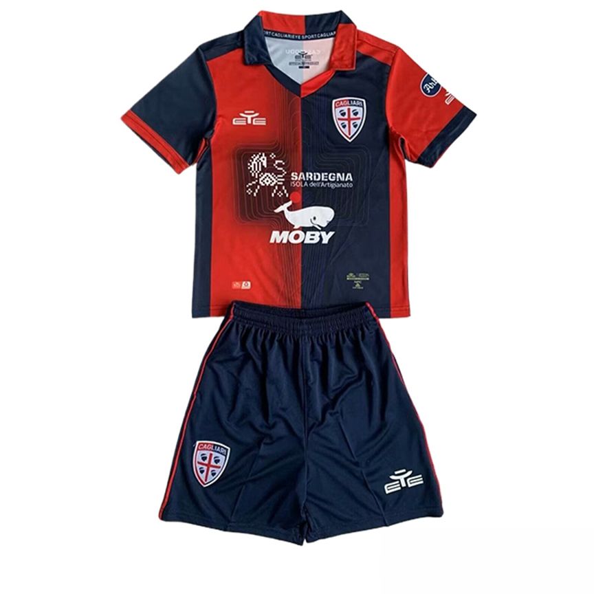 Cagliari kinderen voetbal jersey thuis 2023/2024