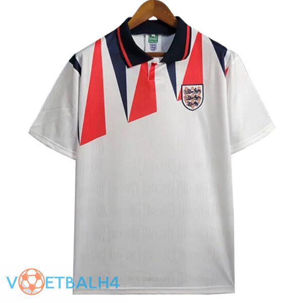 Engeland Retro thuis voetbal jersey 1992