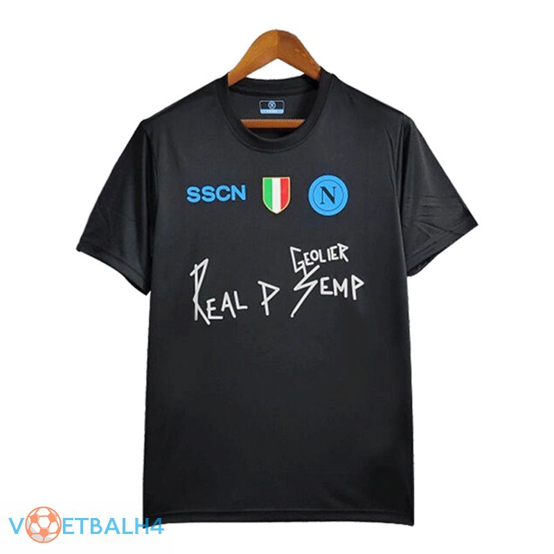 SSC Napoli voetbal jersey zwart 2024/2025