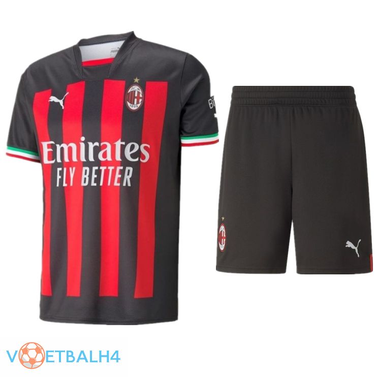 AC Milan voetbal jersey thuis + korte broek 2022/2023