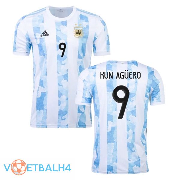 Argentinië (KUN AGÜERO 9) thuis jersey 2020/2021